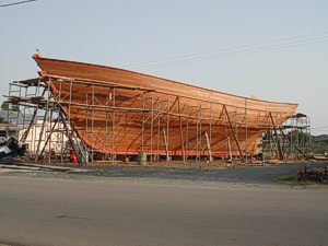 Schiffsbau in Kilada